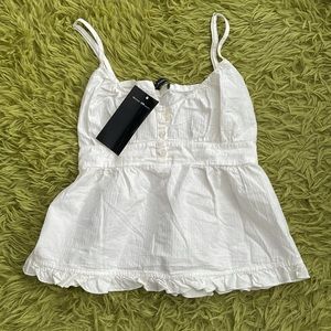 NWT Brandy Melville White Tiffany Tank Top
